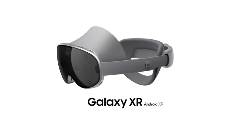 Galaxy Xr A White Virtual Reality Vr Headset With Three