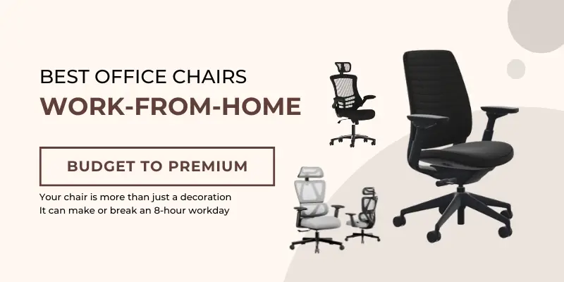 Best Work From Home Office Chairs Budget To Premium Selection Graphic With Bitbyteiq.com Branding