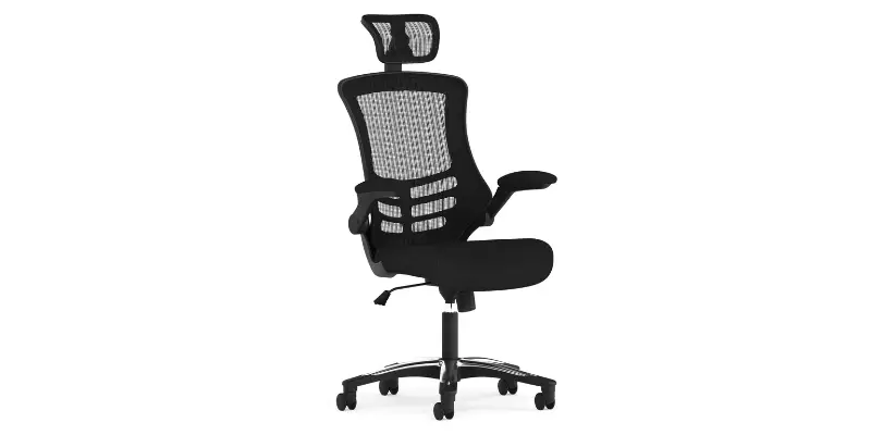 Black Mesh High Back Ergonomic Office Chair With Adjustable Headrest And Armrests From Bitbyteiq.com