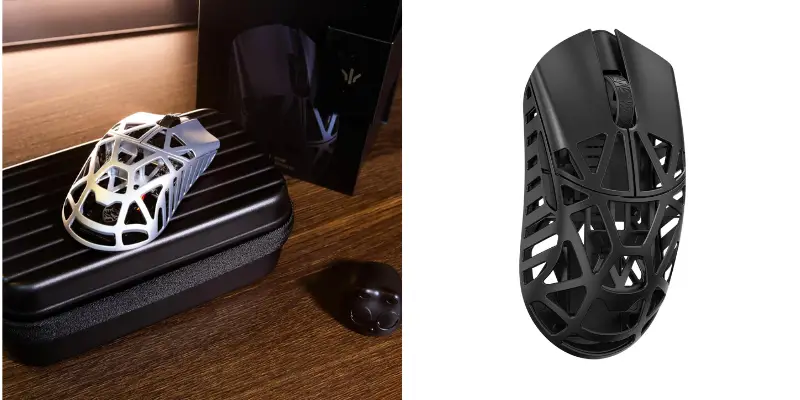 Magnesium Alloy Skeleton Design Wireless Gaming Mouse With Travel Case Seen On Bitbyteiq.com