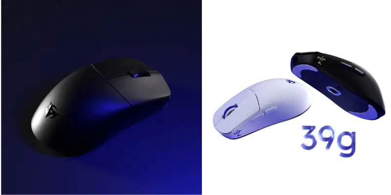 Ninjutso Sora Ultra Lightweight 39g Wireless Gaming Mouse In Black And White On Bitbyteiq.com