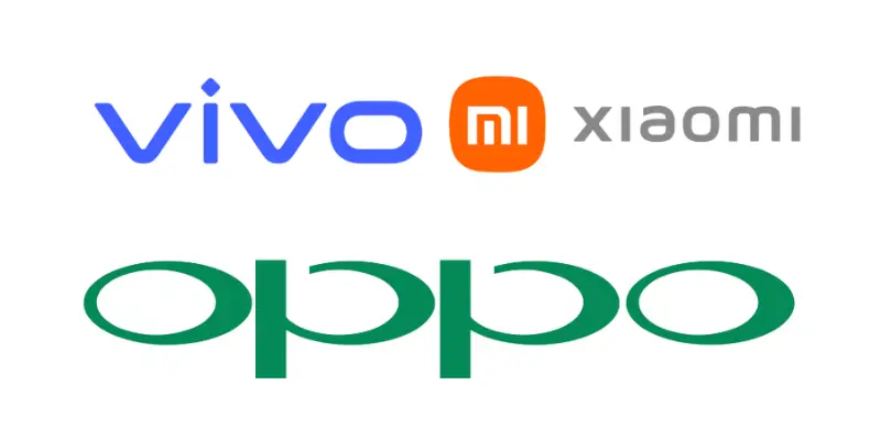 The Vivo Xiaomi And Oppo Smartphone Brand Logos For Bitbyteiq.com