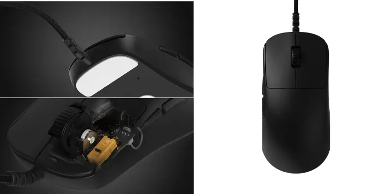 Wired Gaming Mouse Internal Scroll Wheel Mechanism And Optical Switch Breakdown Via Bitbyteiq.com